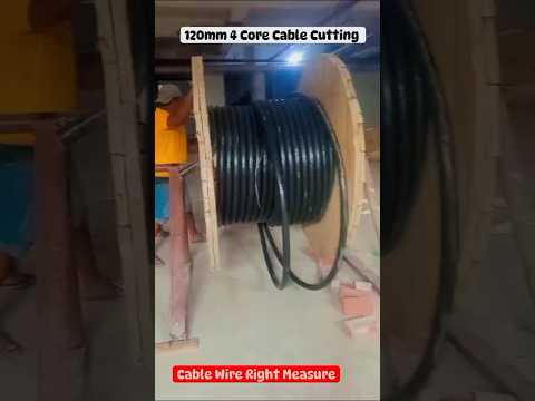 How to Make 4 Core Almunium  Cable ▶️😀| Cable Cutting #shorts