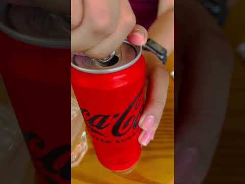 opening a soda in can #asmr #shorts