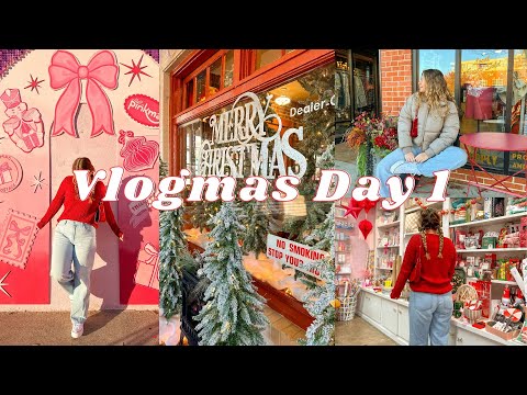 VLOGMAS DAY 1: (cutting my own hair, pinkmas, date night)