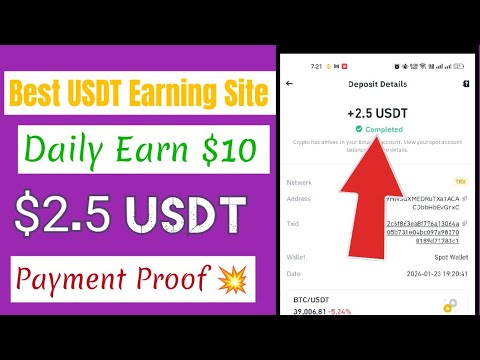 Best USDT Earning Site, Today Published usdt income Site, trx income Site