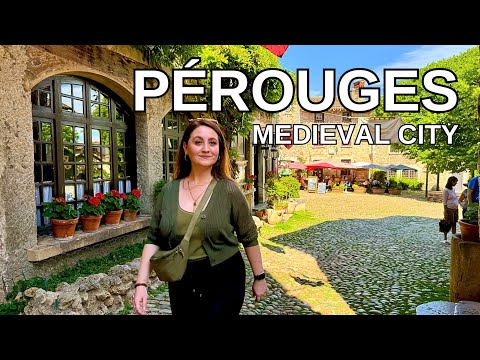 FRANCE Walking Tour [4K] - PÉROUGES Medieval City