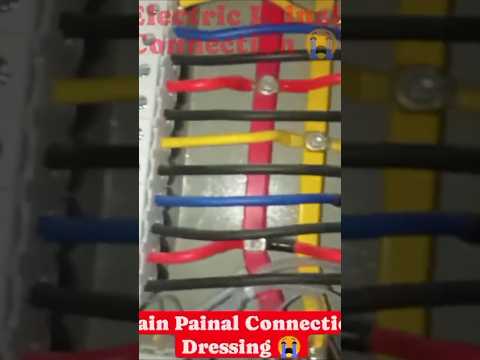 Panel MCB Dressing Wire 🤯▶️ | Panel Connection MCB #shorts #reels