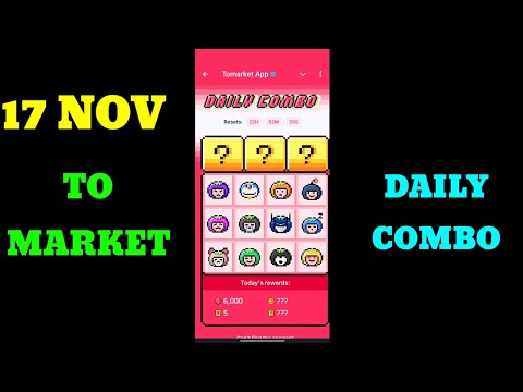 🍅Tomarket Airdrop Combo 17 November | Tomarket Daily Combo Today | Tomarket Secret Combo Today