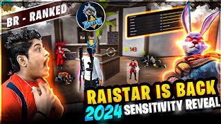 RAISTAR IS BACK | RAISTAR HEADSHOT SENSITIVITY REVEAL 2024 BR RANKED GAMEPLAY GYANGAMING OP REACTION