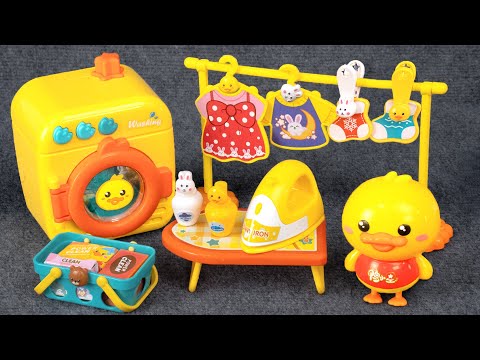 95 Minutes Yellow Duck Laundry Set, Satisfying Unboxing Rare Kitchen Playset | Tina Unboxing Toys