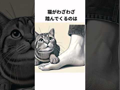 猫が踏んでくる時の心理雑学#shorts  #雑学