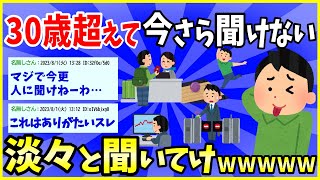 【2ch面白いスレ】３０歳過ぎて、今さら人には聞けないこと＜40選＞淡々と聞いてけ！【ゆっくり解説】