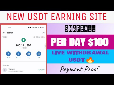 New USDT Earning Platform 2023 | Earn Daily $100 Instant | Usdt Earning Site | Make money at Home