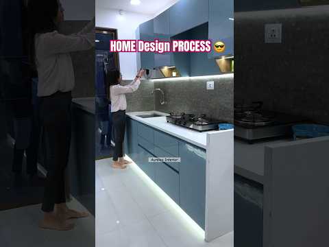 Home Design Process❤️ #kitchen #homedesign #process #youtubeshorts #trending #homedecor #interior