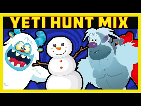 20 Minutes Yeti Hunt Compilation - Winter fun, counting songs & more for preschool and kindergarten