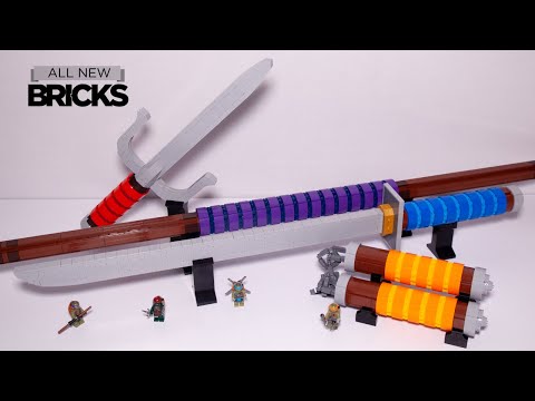 Lego Teenage Mutant Ninja Turtles Life Size Weapons by Bricker Builds