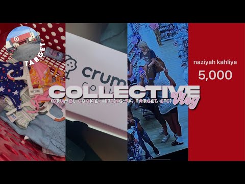 COLLECTIVE VLOG || crumbl cookie, hitting 5k, target, etc ||