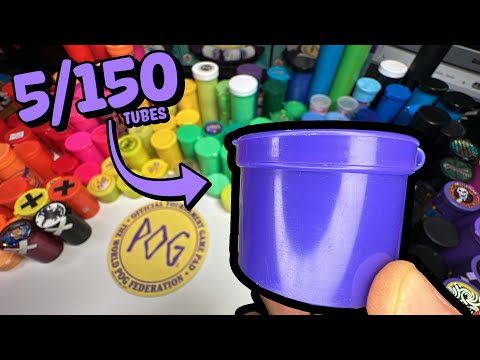 5 of 150 Mystery tubes of POGS - HOCKEY!