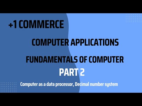 Plus one commerce |Fundamentals of computer|Part 2 #plusonecommerce #computerapplication