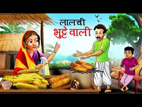 लालची भुट्टे वाली की कहानी | LALCHI BHUTTE WALI | HINDI KAHANIYA | KAHANI | CARTOON #bedtimestories