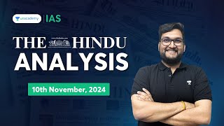 The Hindu Newspaper Analysis LIVE | 10th November | UPSC Current Affairs Today | Abhishek Mishra