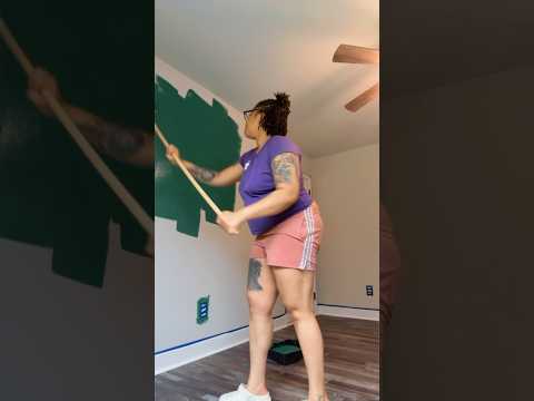 Painting my baby girl’s nursery #familyvlog #marriage  #pregnant #diy #nursery #momlife #babygirl