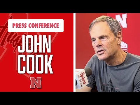 Nebraska volleyball coach John Cook discusses Wisconsin, Andi Jackson and more I GBR