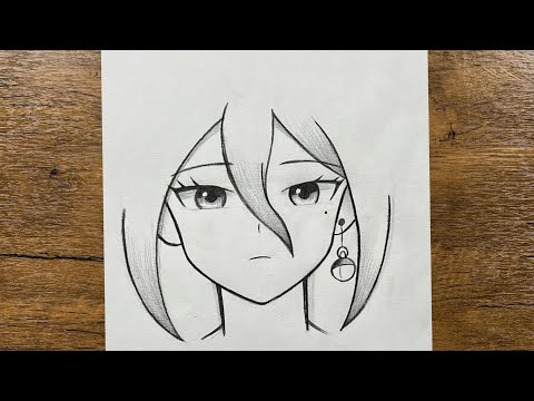 Easy to draw | How to draw cute anime girl for beginners |