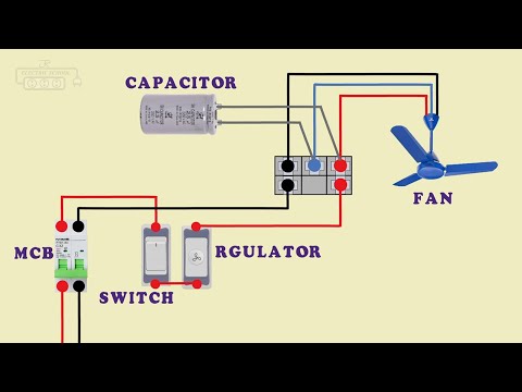 ceiling fan capacitor connection diagram