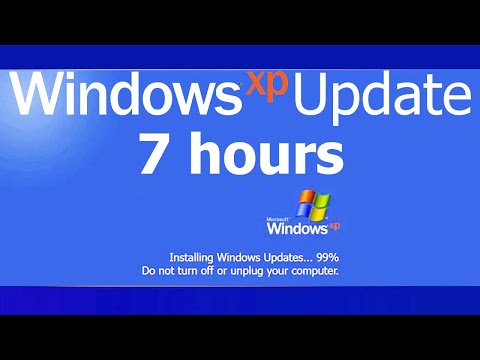 Windows XP Update Screen REAL COUNT 7 hours 4K Resolution