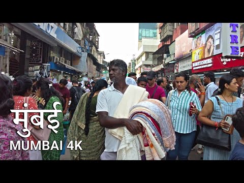 MUMBAI Walking Tour 🇮🇳 - INDIA’s Populous Megacity | Real Life Street 4K HDR