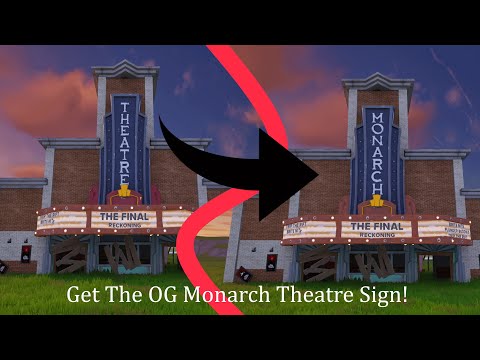 How To Get The OG Monarch Theatre Sign In UEFN! |Tutorial|