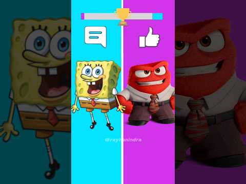 Inside out vs Spongebob #Shorts #insideout2 #spongebob #joy