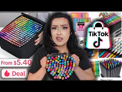 I Tested Tiktok Shop's QUESTIONABLE Art Supplies (they lied)