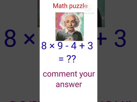 Math puzzle || #math #quizgame #quiz #mathematics #gkquestion