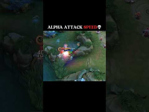 ALPHA ATTACK SPEED IS ON ANOTHER LEVEL #tyrant #mlbb #alpha #shorts #mobilelegends