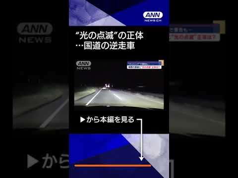 【ニュース】パッシングで警告も…　暗闇の国道に“光の点滅”正体は？#shorts