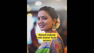 Natural Makeup with Snehal Tarde Actress !Looks Master Tilottama !#makeup #viral #bts #sfx #marathi