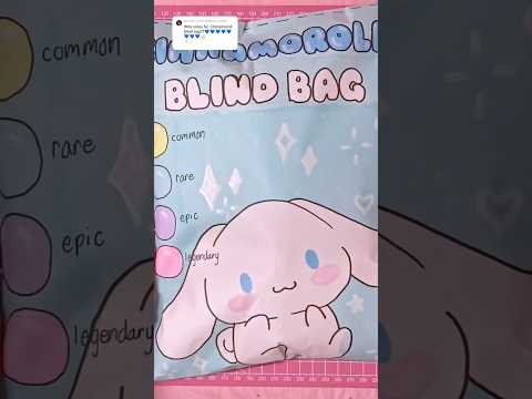 cinnamoroll blind bag 🩵 #sanrio #diy #hellokitty #craft #papercraft #kawaii #asmr #unboxing #kpop