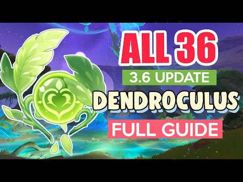 How to: GET ALL 36 DENDROCULUS SUMERU DESERT 3.6 COMPLETE GUIDE FULL TUTORIAL | Genshin Impact