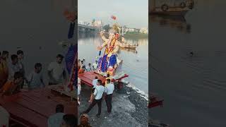 Ganesh visarjan 2024 #love #ganpatibappamory #festival #ganpativlog #ganeshostav #ganga #marathi