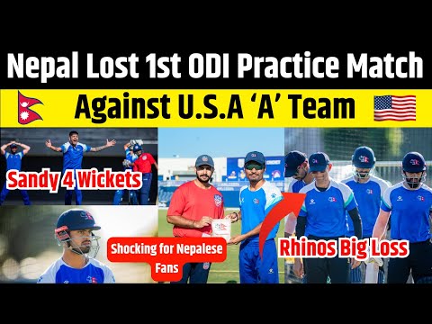 USA 'A' Thrashes Rhinos in a Nail-Biting Match – Wins by 4 Wickets! 🏏🔥 | Nepal vs USA 1st ODI Match