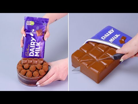 Fancy Dairy Milk Chocolate Cake Decoration Hacks | So Yummy Colorful Cake Decorating Ideas