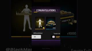 Finally I got the emote Craftland Level up Mission Complete Free Fire || #shorts #freefire #gaming