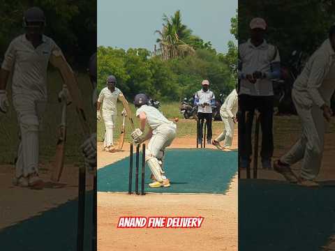 Anandh fantastic ball #cricket#cricketlovecricket#fun#criclove#cricketmatch#viralvideo#wicket#funny