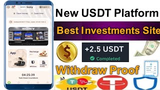 New Usdt Site 2024 | Free usdt earning platform 2024 |New usdt platform today | Usdt income 2024