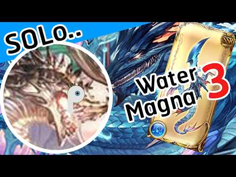 [GBF] Easy Solo at Super Ultimate Bahamut with Magna 3 Water スパバハ x 水マグナ3  ( Trophy Ver.) 【グラブル】