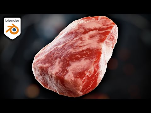 Procedural Raw Beef Steak Material 🥩 (Blender Tutorial)