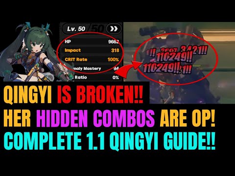 STRONGEST QINGYI Build For C0-C6!! BEST Combo + Team + Weapon + Skill Rotations!