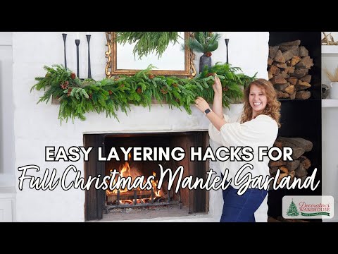 How to Layer Greenery for Lush Christmas Garlands//The BEST Christmas Garland