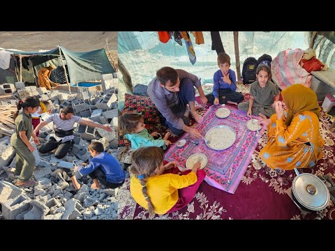 Constructing Homes from Scraps and Cooking Traditional Dishes with a Nomadic Family