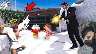 Franklin Becomes The New Evil God (Shinchan & Dora) - GTA 5