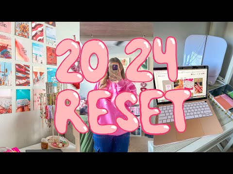 2024 RESET WITH ME *organizing, building new bookshelves, getting into a routine*