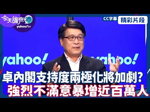 CC字幕｜卓內閣支持度兩極化將加劇？強烈不滿意暴增近百萬人 游盈隆就歷屆內閣來比較 【#今天誰來沛】20241029