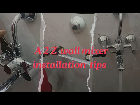 wall mixer fitting A 2 z idea \\ 3 and one wall mixer installation #Technicalgokulkhanal #wallmixer